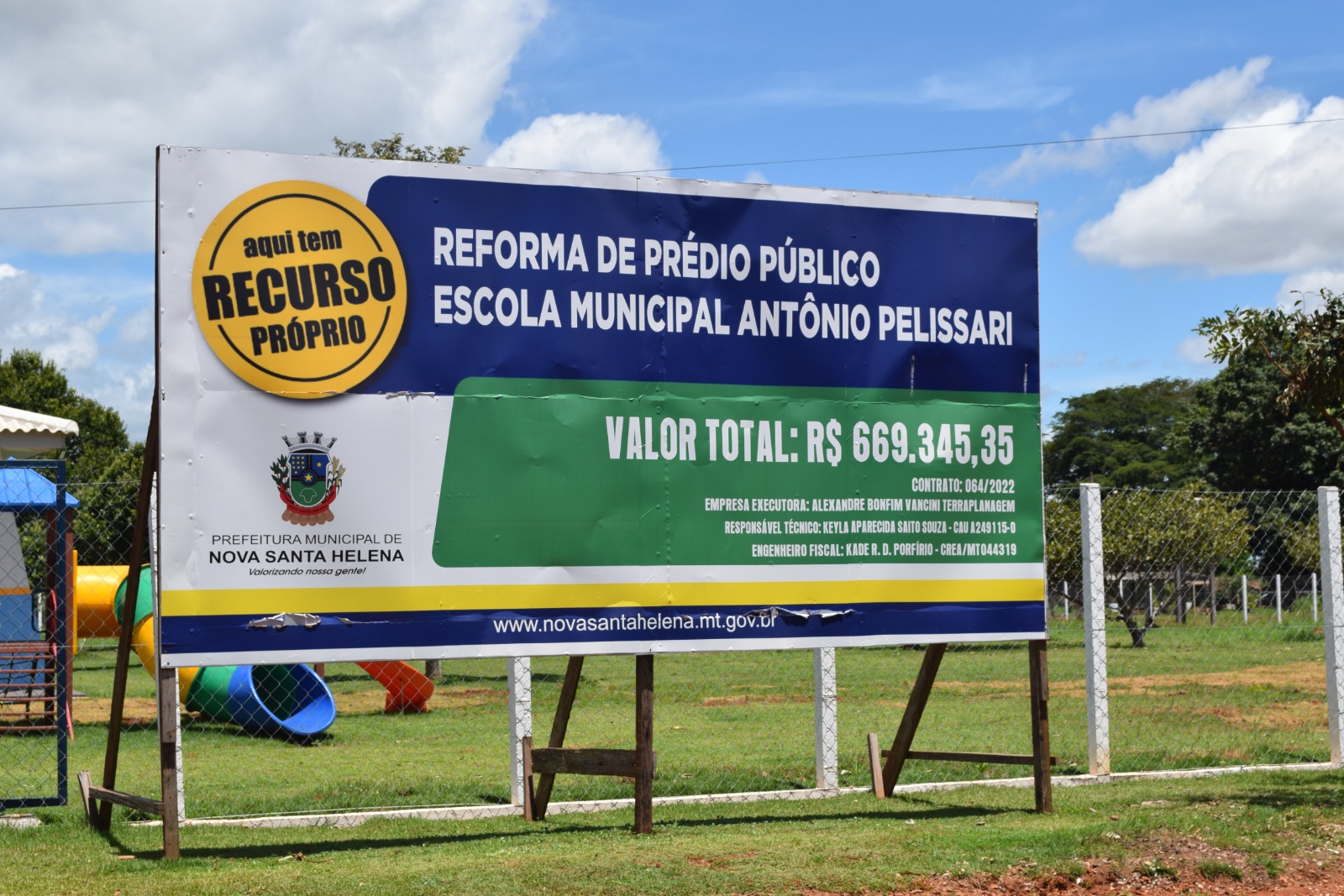 Vereadores de Nova Santa Helena prestigiaram a inauguração da reforma na Escola Antônio Pelissari na Vila Atlântica