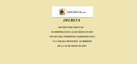 DECRETO DE RECESSO PARLAMENTAR