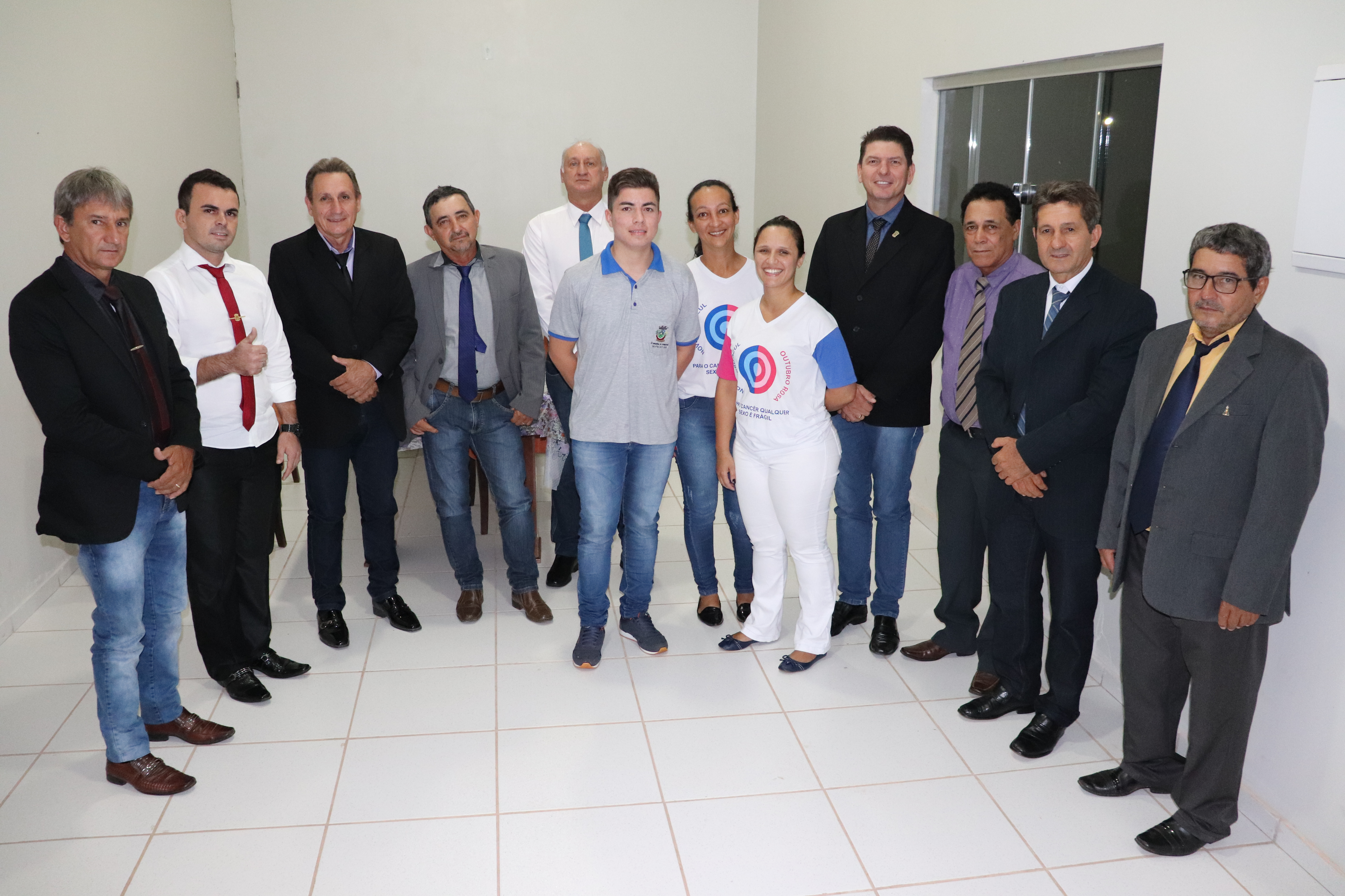 Equipe da Secretaria de Saúde de Nova Santa Helena visita os vereadores e firma parceria para o dia “D” do Outubro Rosa