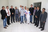 Equipe da Secretaria de Saúde de Nova Santa Helena visita os vereadores e firma parceria para o dia “D” do Outubro Rosa