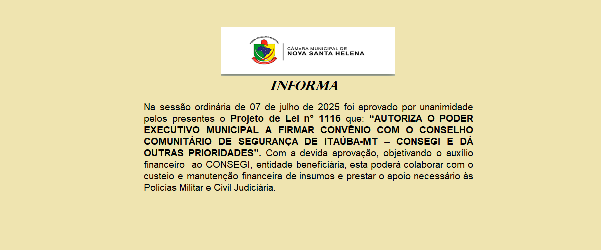 PL 1116 APROVADO