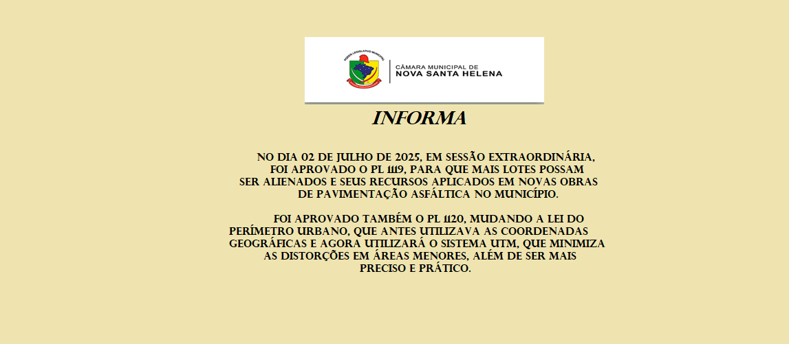 PL 1119 E 1120 APROVADOS