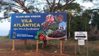 Presidente Cleyton Zanatta, agradece a prefeita por atender indicação e instalar placa na entrada da Vila Atlântica