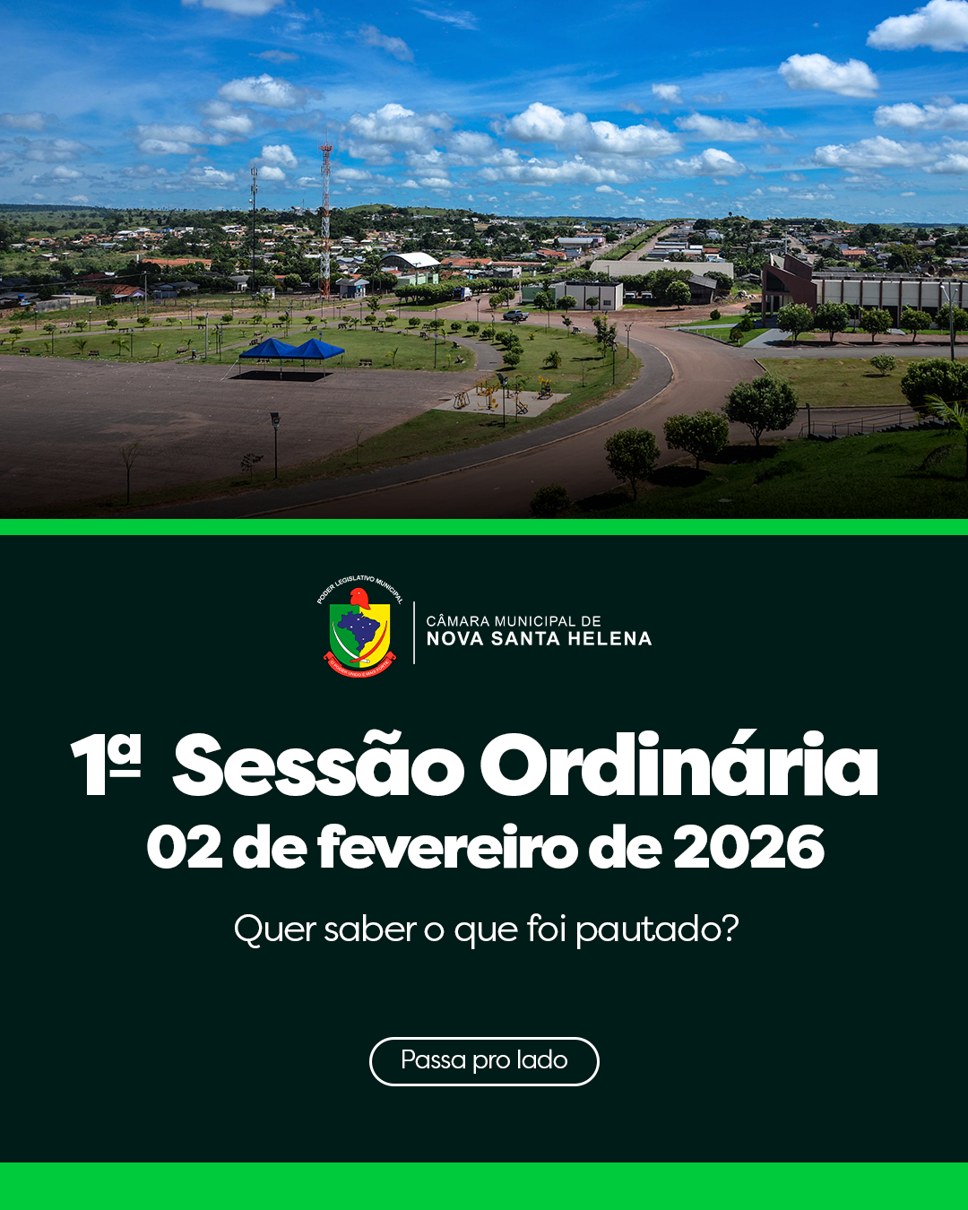 Resumo da 1ª Sessão Ordinária de 2026