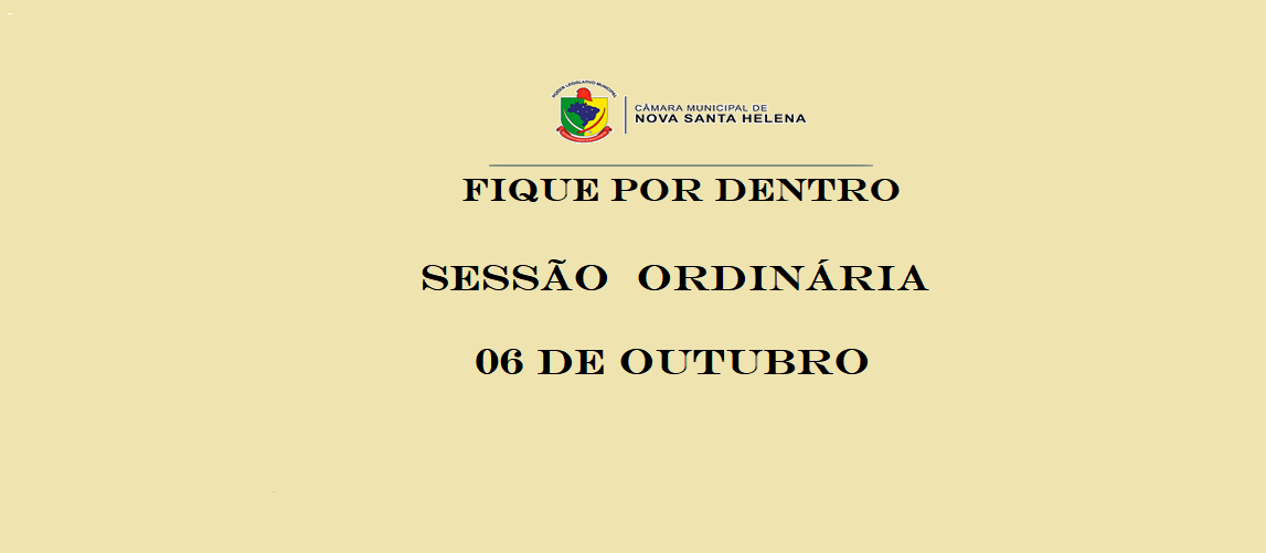 Saiba o que se passou na Sessão Ordinária de 06 de outubro de 2025. 