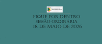 Sessão ordinária de 18 de maio.
