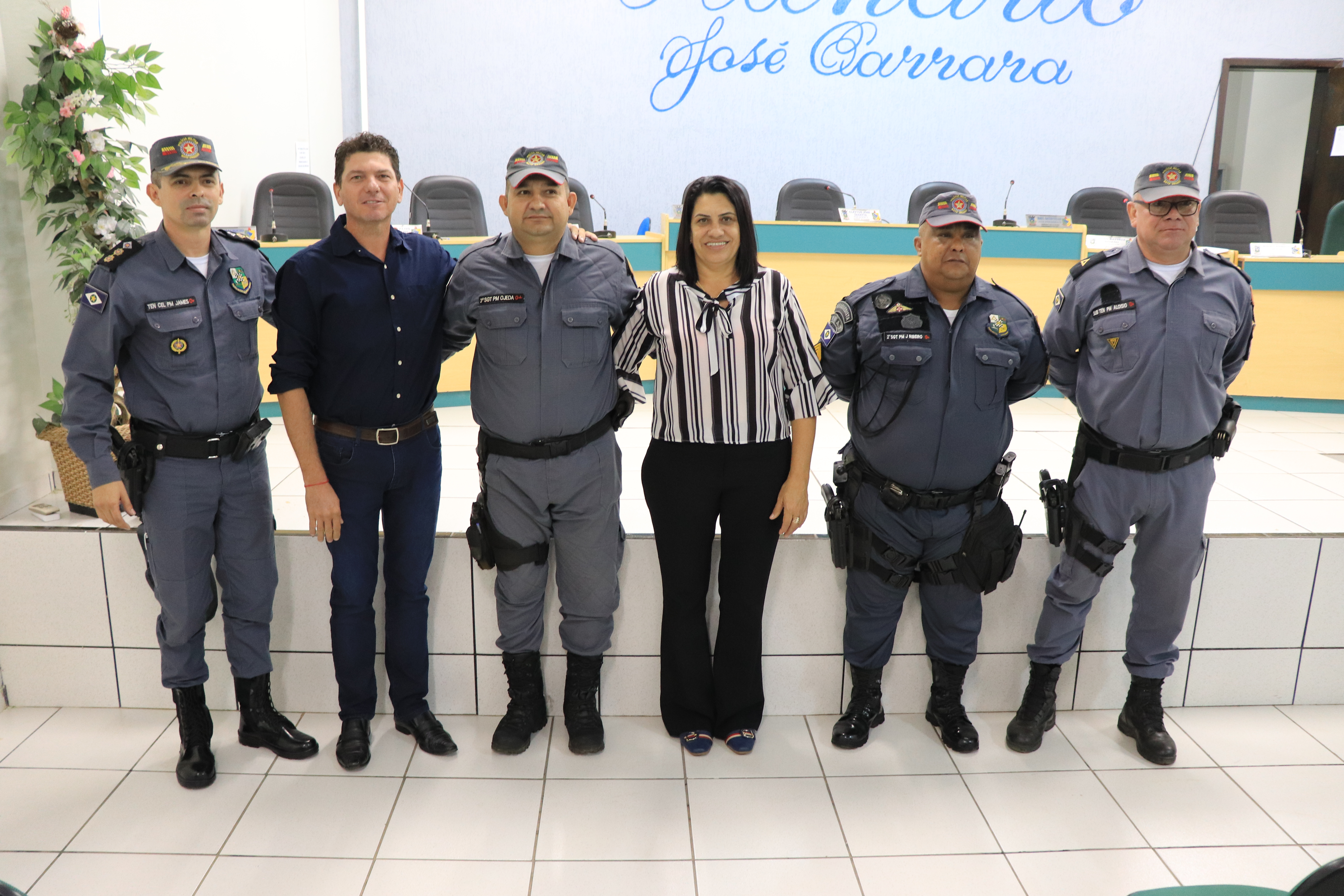 Troca de comando da Polícia Militar de Nova Santa Helena aconteceu na Câmara de Vereadores